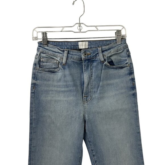 Jonathan Simkhai Women’s 27R Straight Leg Denim Jeans Organic Cotton Distressed - Picture 14 of 15